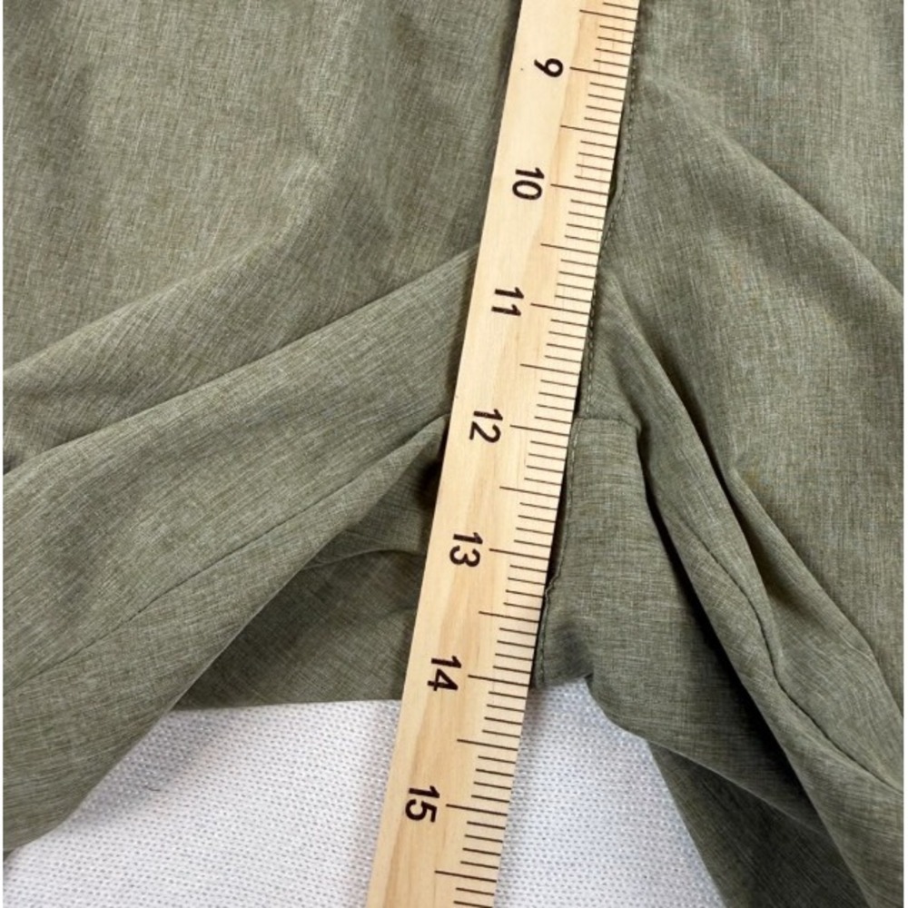 RVCA Mens Hybrid Shorts Size 38 Olive Green Heather Skater Y2K Casual - Picture 9 of 10